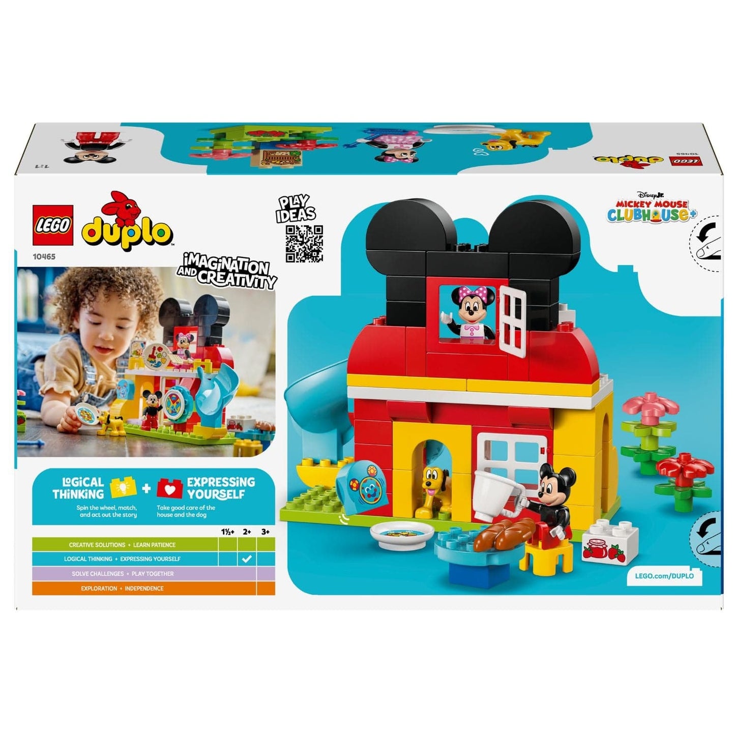Lego Duplo A Casa do Mickey Mouse com a Minnie e o Pluto com escorrega e personagens Disney