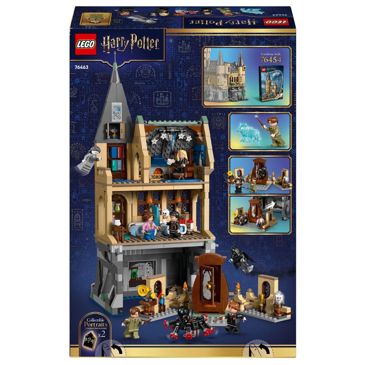 Lego Harry Potter O Castelo de Hogwarts Enfermaria set de Hogwarts com personagens