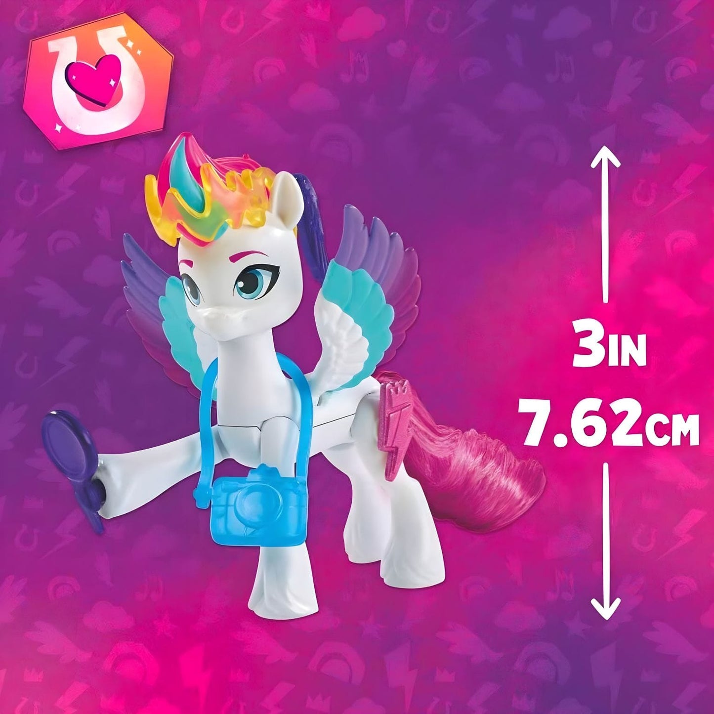 Conjunto My Little Pony Marca de Beleza Mágica Zipp Storm para brincadeiras criativas