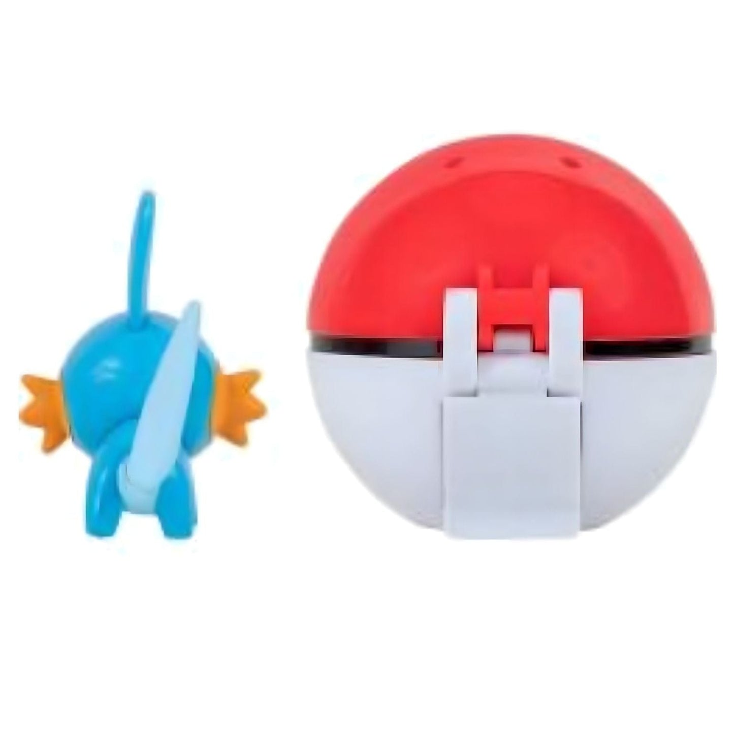 Pokémon Clip 'N' Go Mudkip & Poké ball vermelha e branca a abrir