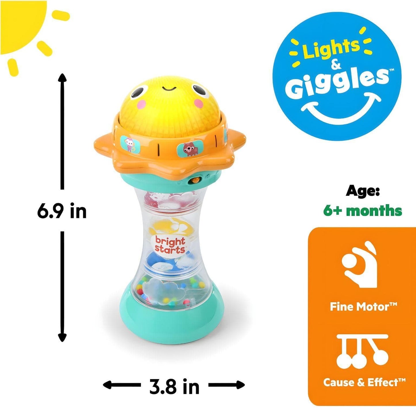 Apresentamos Lanterna sensorial Bright Starts com o SKU 951722825 recomendado para + 6 meses