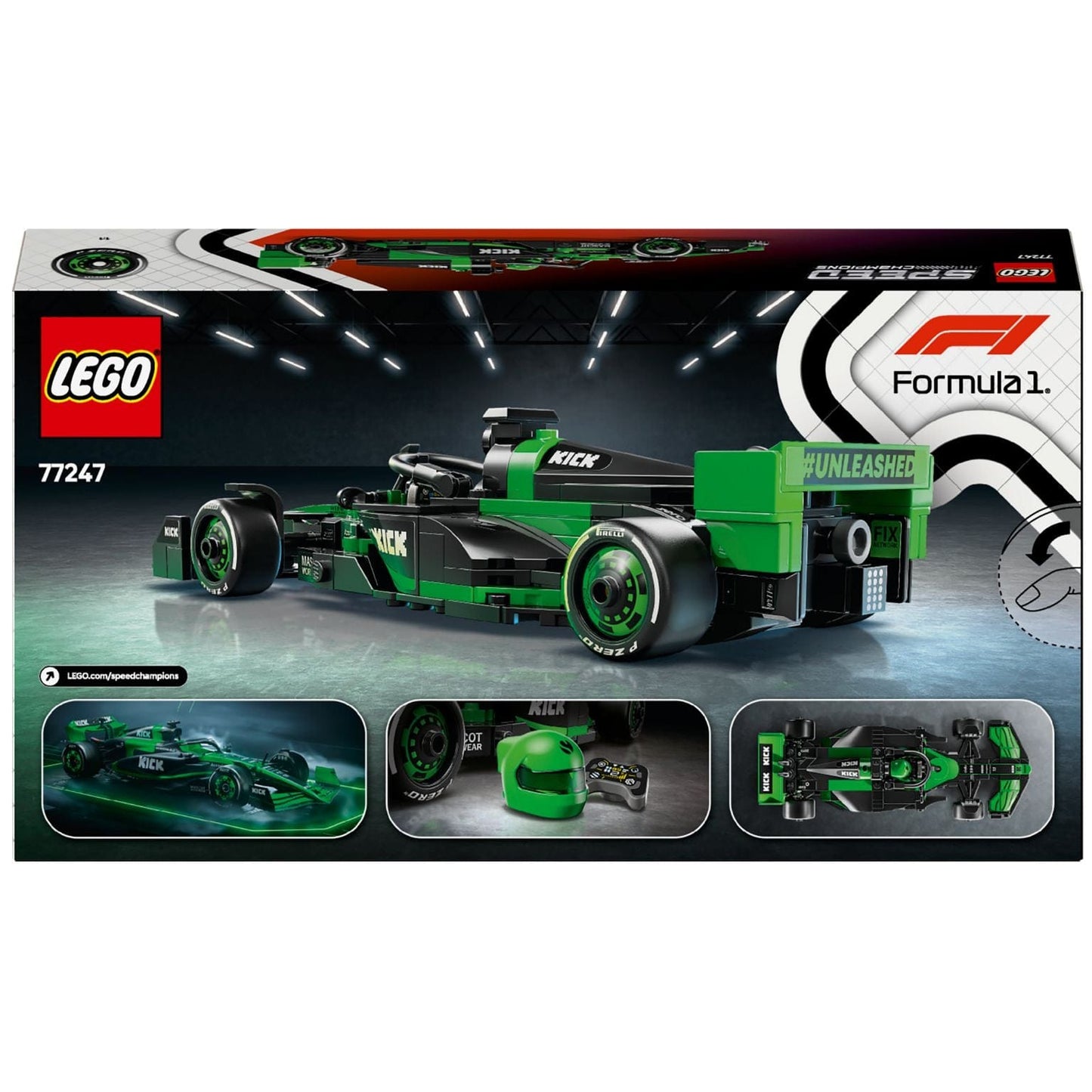 Apresentamos Lego Speed Champions Carro de Corrida KICK Sauber F1® Team C44 com o SKU 667724725 recomendado para + 10 anos