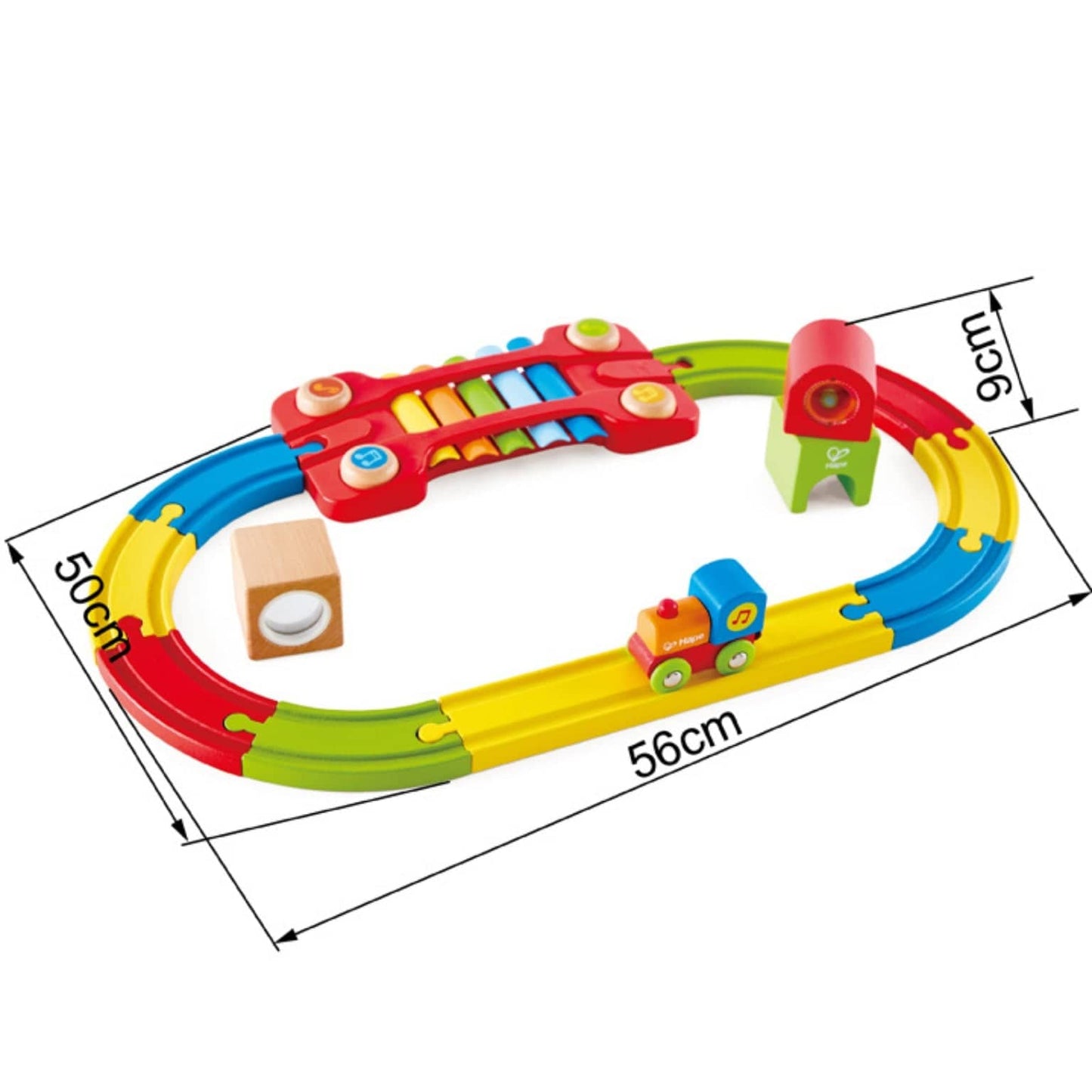 Apresentamos Pista de Comboio sensorial com o SKU 82382224 recomendado para + 12 meses