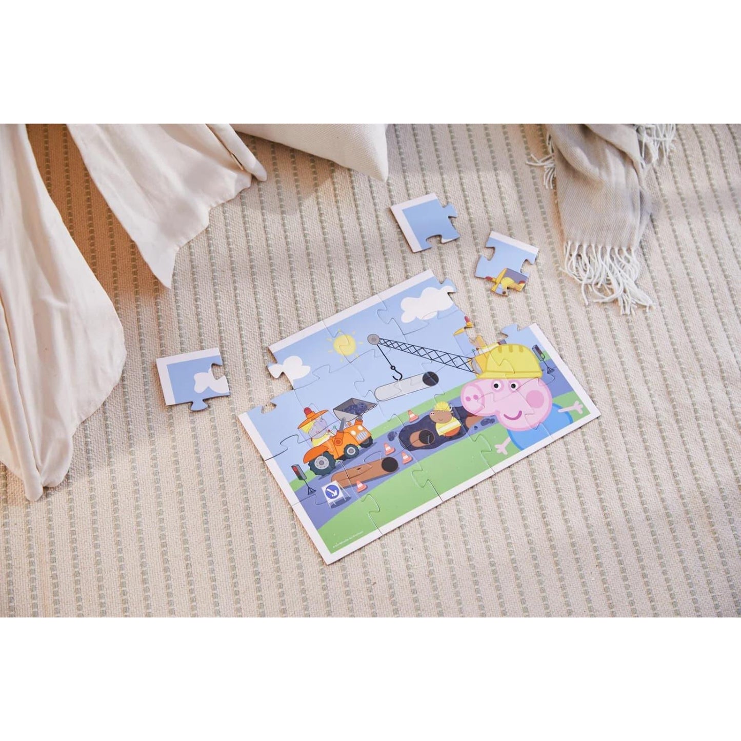 Apresentamos Puzzle Peppa Pig - George Construtor com o SKU 50894723 recomendado para + 3 anos