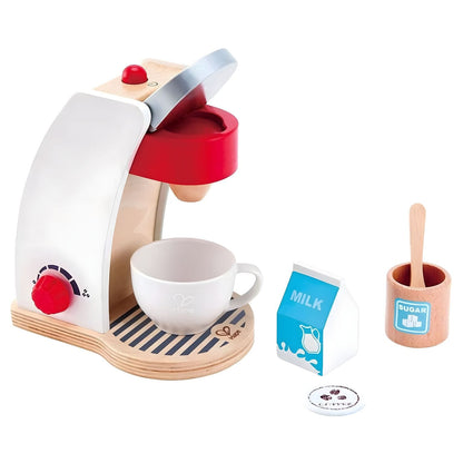 Mi Cafetera de Hape con taza, leche y azúcar para jugar a las casitas