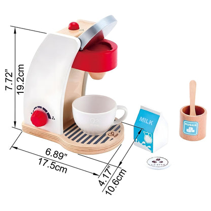 Mi Cafetera de Hape con taza, leche y azúcar para jugar a las casitas
