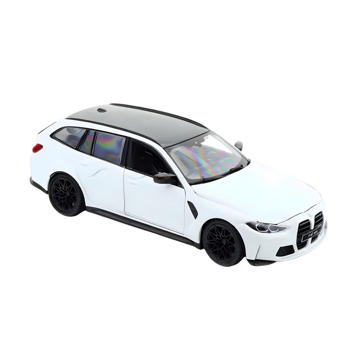 Miniatura BMW M3 Touring Bburago branca para coleção