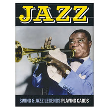 Baralho de Cartas Jazz Piatnik com lendas do jazz e ilustrações vintage