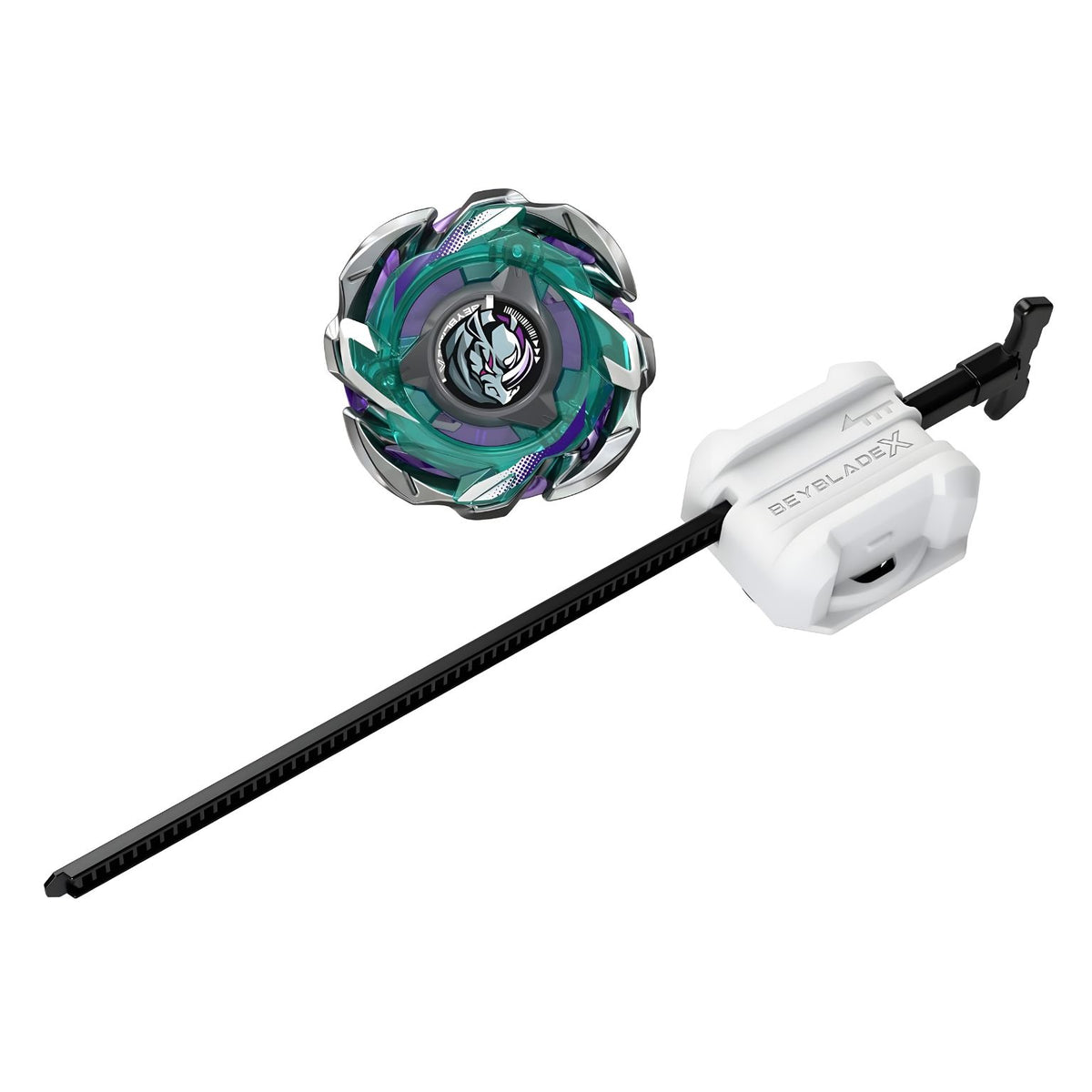 Reaper Rhino C 4-55D — fotografía de la peonza Beyblade X de tipo defensa