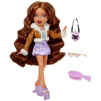 Bratz Goin Out Yasmin con bolso lavanda y gafas de sol