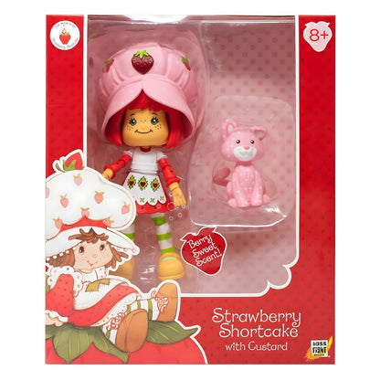 Muñeca Strawberry Shortcake y Custard para juegos tiernos