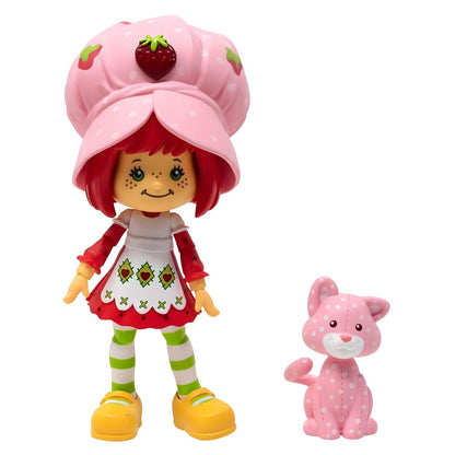 Muñeca Strawberry Shortcake y Custard en detalle para colección