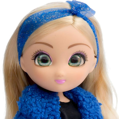 Muñeca Unique Eyes Amy con pelo rubio largo y botas