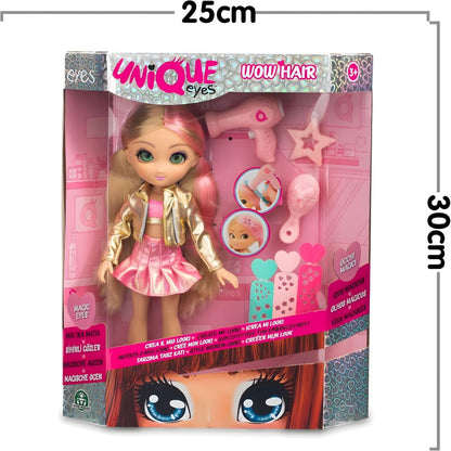 Muñeca Unique Eyes Amy para juegos de moda