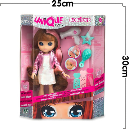 Muñeca Unique Eyes Sophia con accesorios para cambiar de look
