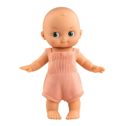 Muñeco Mini Panchas en look salmón para historias de cuidado