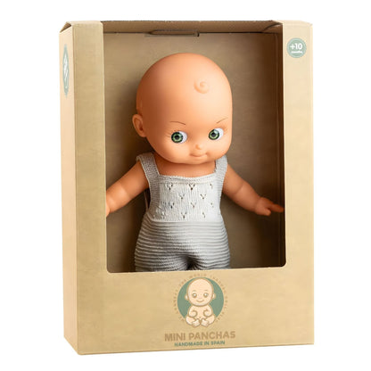 Muñeco Mini Panchas con pijama crema listo para momentos de imaginación