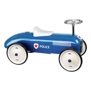 Carro de metal Vintage Polícia