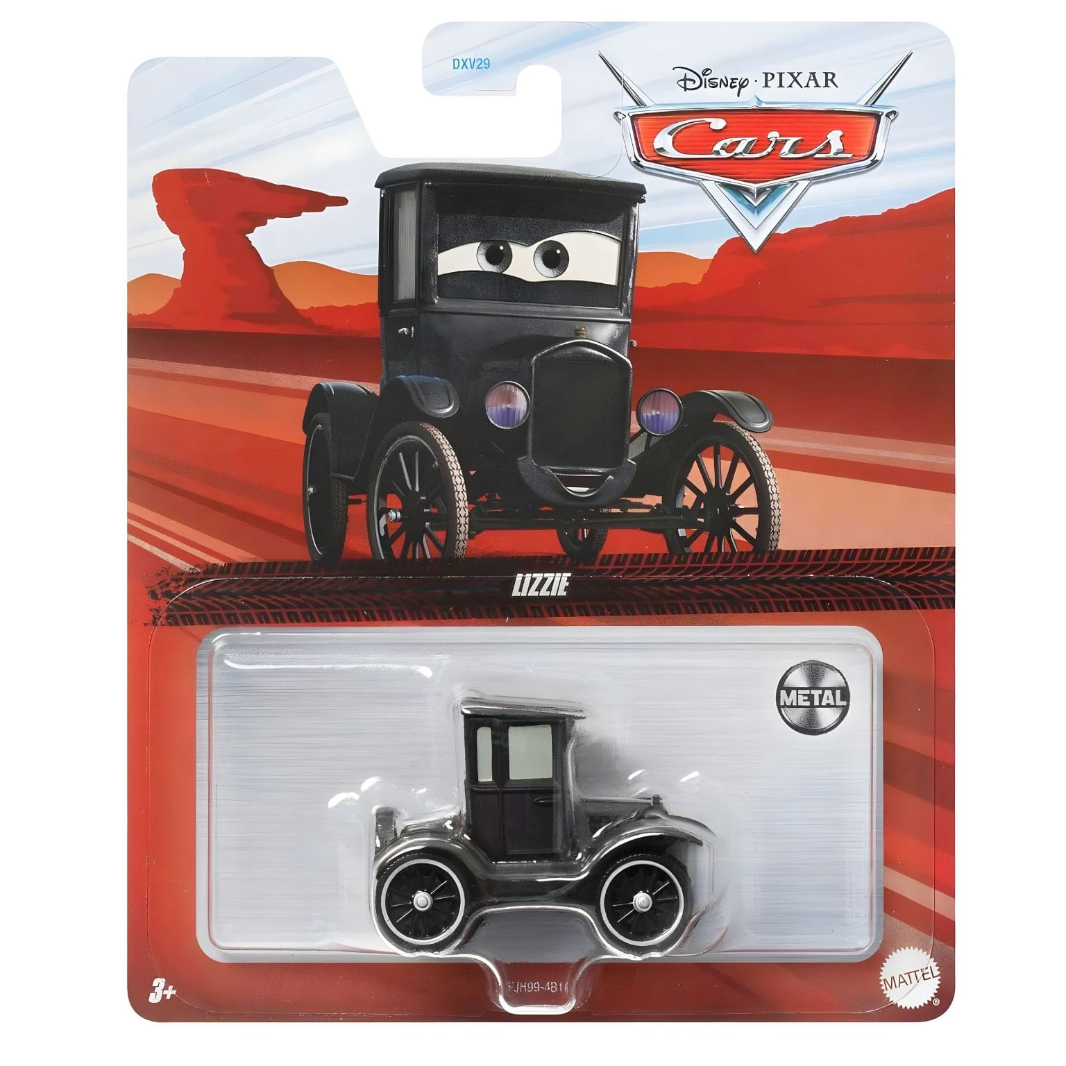 Cars Disney Lizzie em embalagem para fãs de Radiator Springs