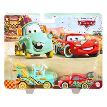 Cars Lightning McQueen e Mater em pack Disney Pixar Race to Celebrate
