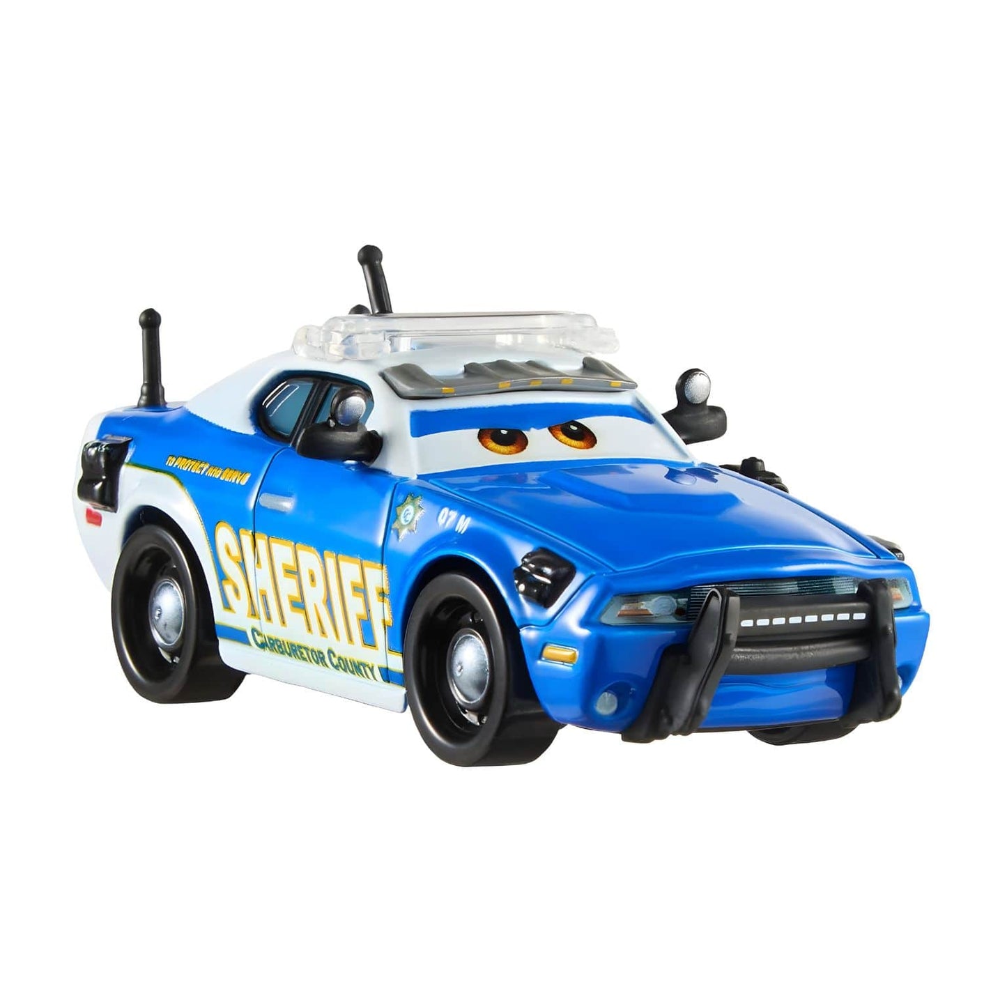 Cars Disney Mike 07 visto de frente na embalagem