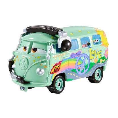 Fillmore con auriculares del equipo de carreras Disney Pixar Cars
