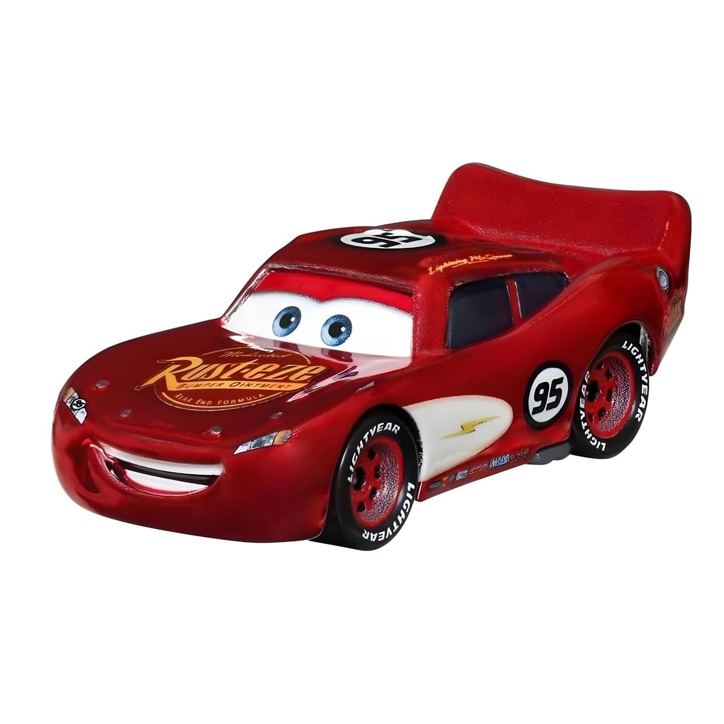 Detalhe do carro Lightning McQueen Radiator Springs da Disney Pixar Cars