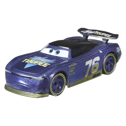 Figura Cars Disney Will Rusch vista de frente en el embalaje