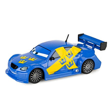 Cars Disney Flash Nilsson azul e amarelo da Mattel inspirado em corridas