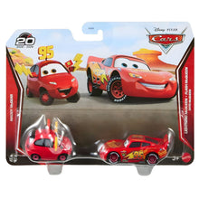 Pack de dos miniaturas Mattel Disney Pixar Cars con Maddy McGear y Rayo McQueen