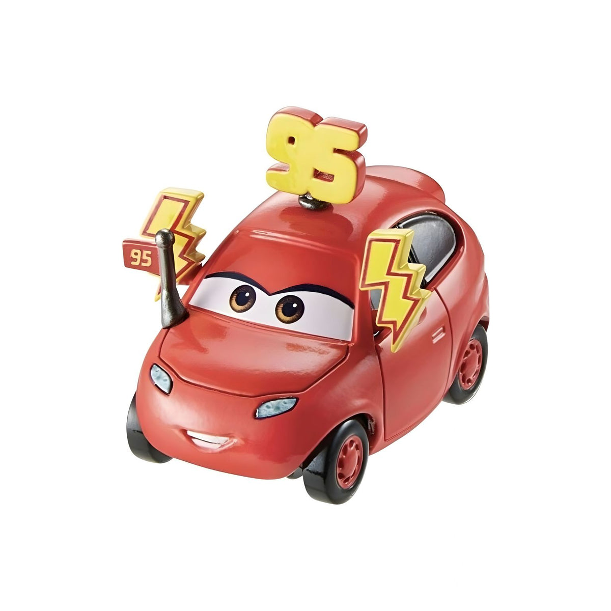 Rayo McQueen número 95 y Maddy McGear, vehículos en miniatura del conjunto Cars