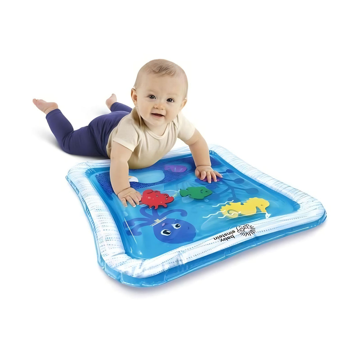 Colchoneta acuática Baby Einstein 12628 con borde inflable y centro transparente