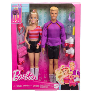 Conjunto Barbie e Ken Patinadores