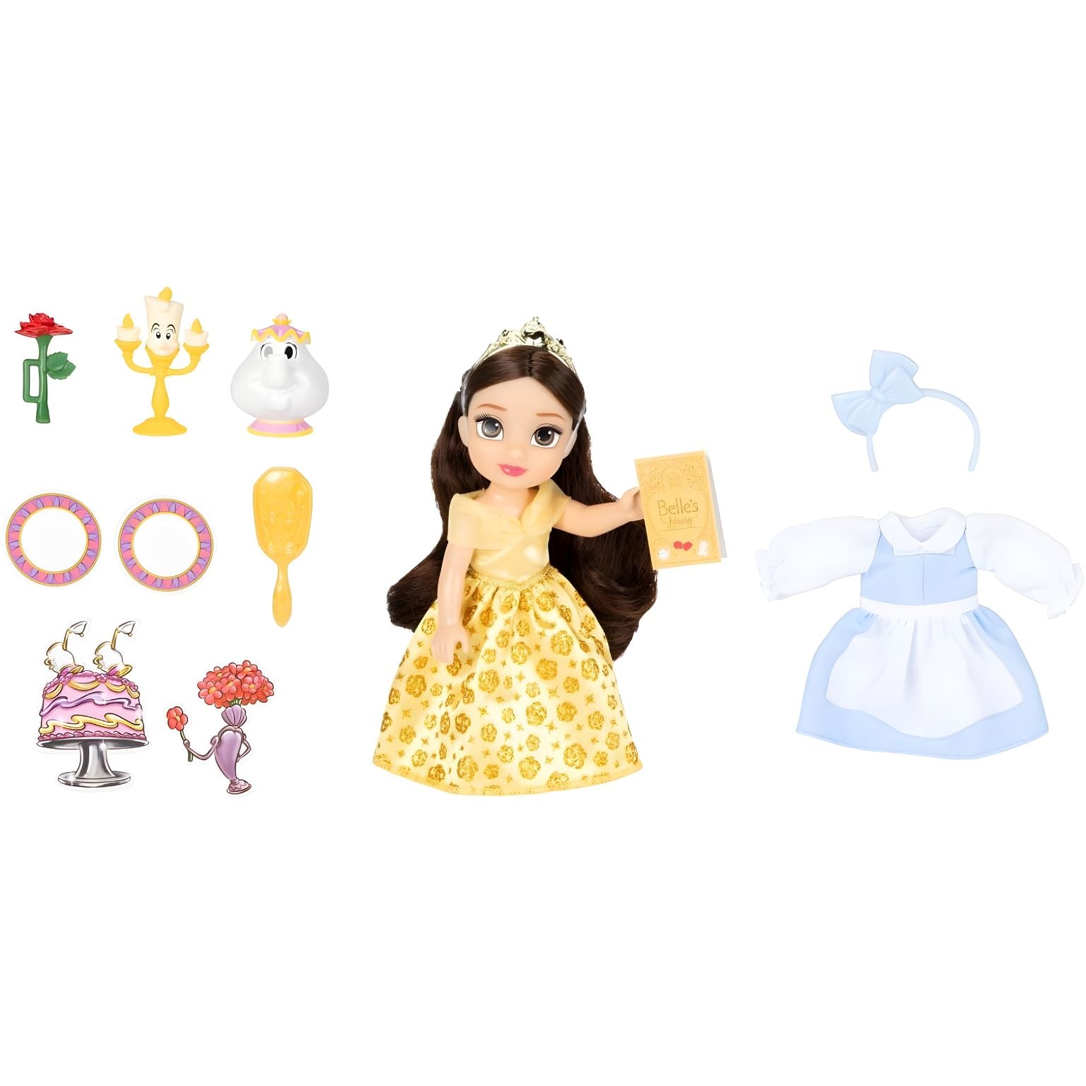 Conjunto Princesa Disney Bela 15 cm