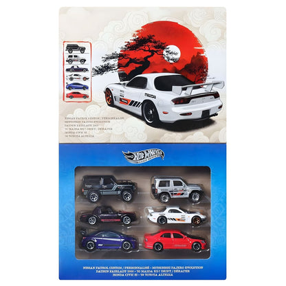 Hot Wheels Streets of Japan Multipack con coches coleccionables en destaque