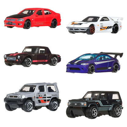 Vista del conjunto Hot Wheels Streets of Japan Multipack con inspiración urbana japonesa