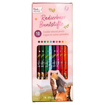 Conjunto de lápices de colores Caballos Spiegelburg con tema ecuestre y colores variados