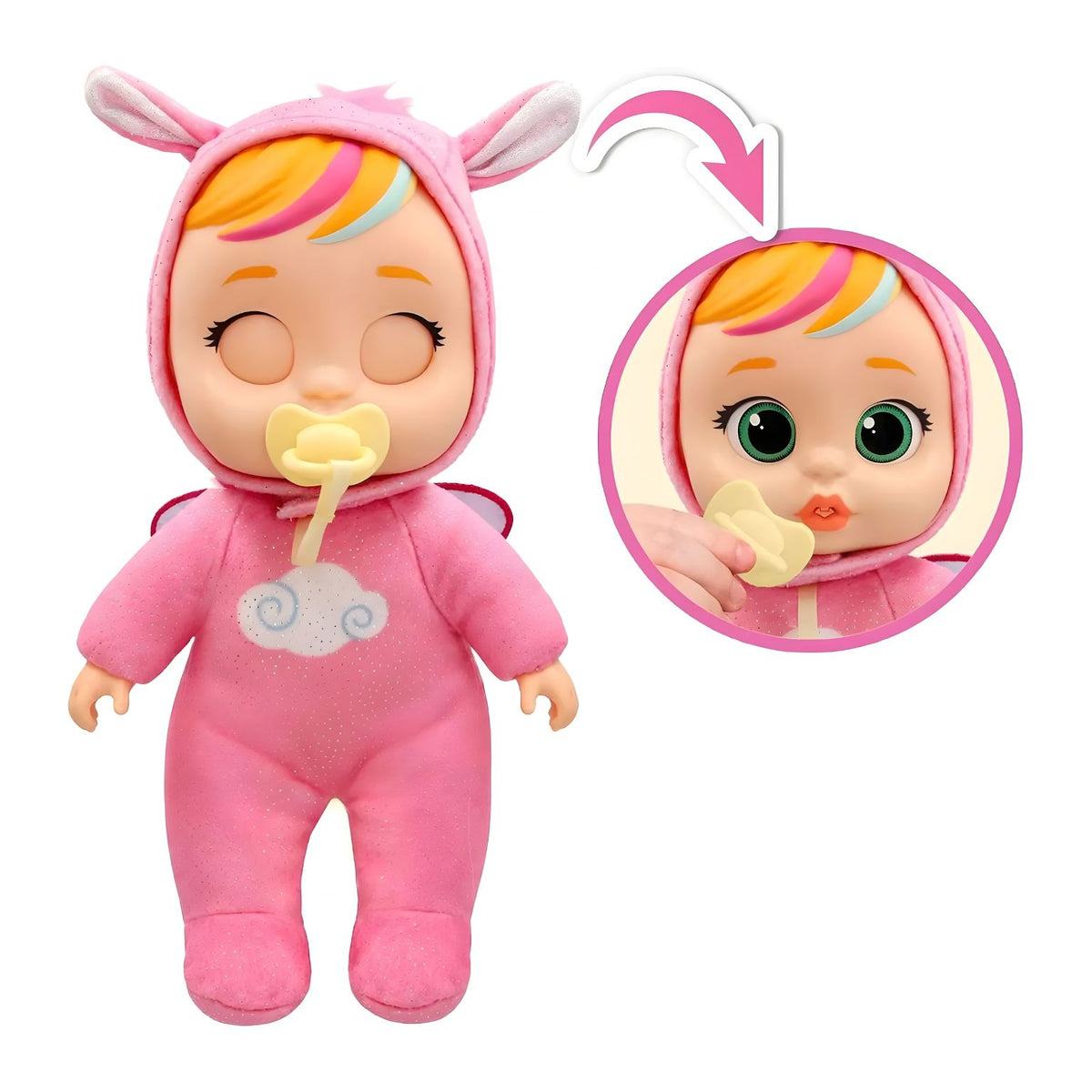 Cry Babies Hannah com visual de fantasia inspirado em pegaso