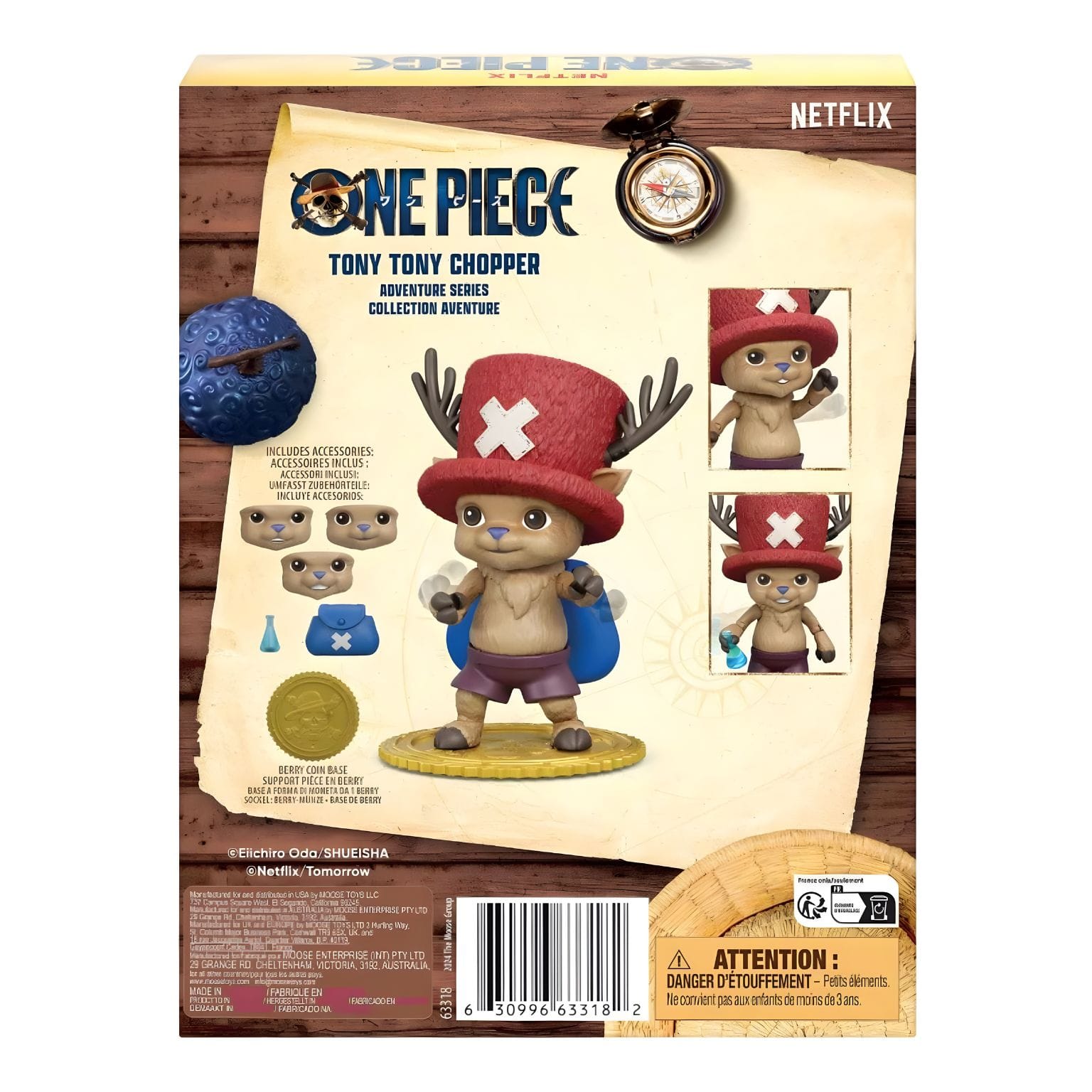 Figura anime One Piece Chopper para brincar ou expor