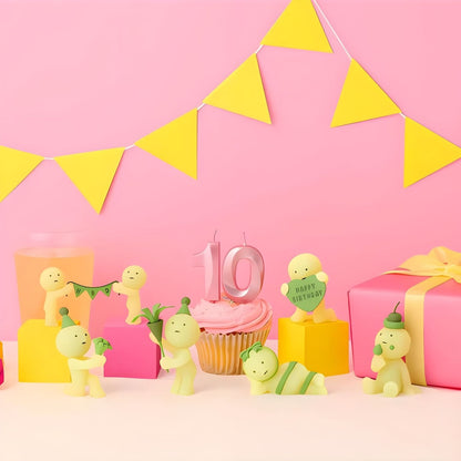 Figura Smiski Aniversario con personajes de la Birthday Series