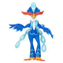 Figura Pokémon Quaquaval azul de frente com braços abertos