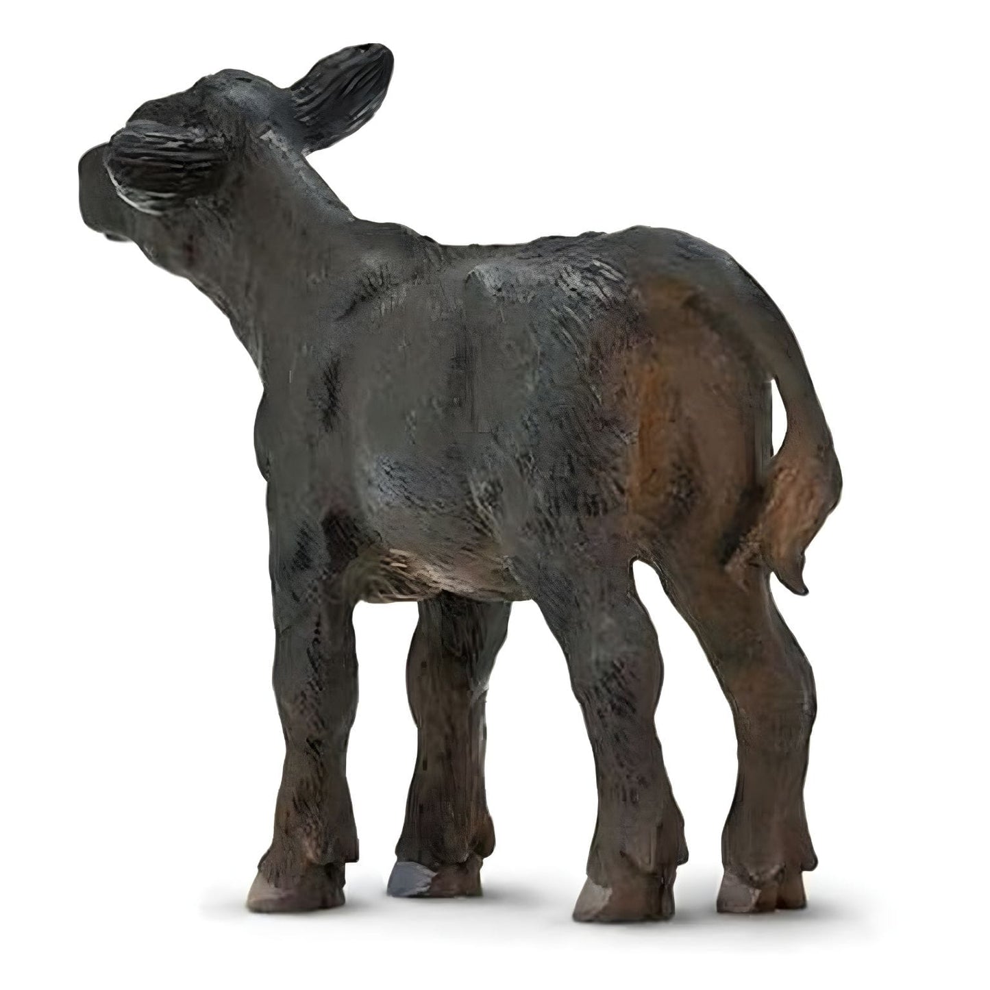 Figura de borracha Bezerro Angus em detalhe