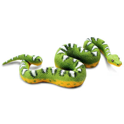 Figura de goma Serpiente-loro en detalle