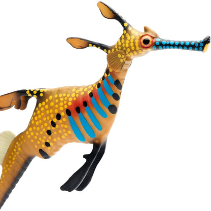 Figura de goma Dragón marino en detalle