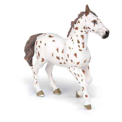 Yegua castaña Appaloosa para colección ecuestre infantil