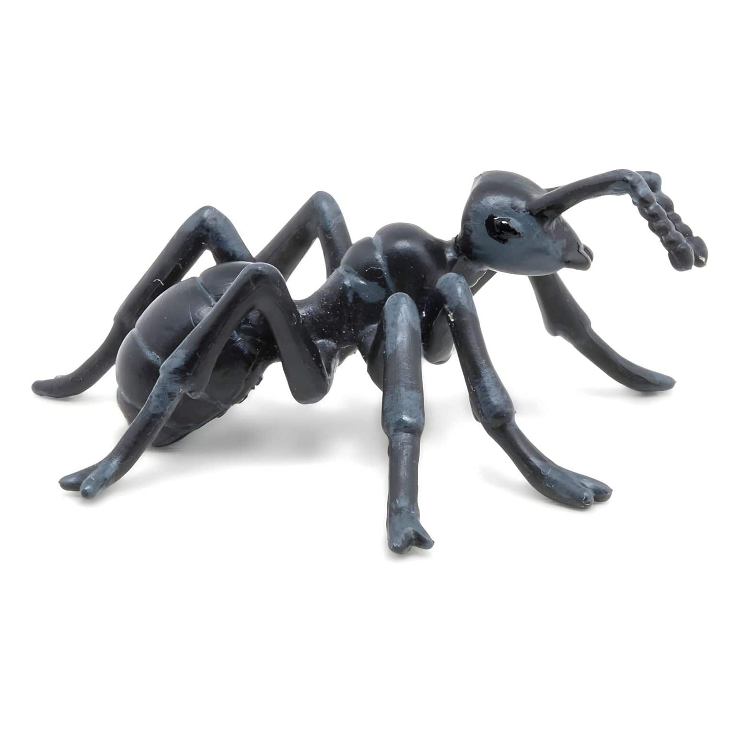 Figura de borracha formiga em vista lateral