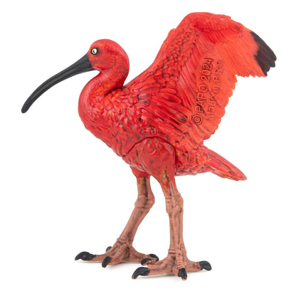 Figura de caucho Ibis escarlata de Brincatoys.