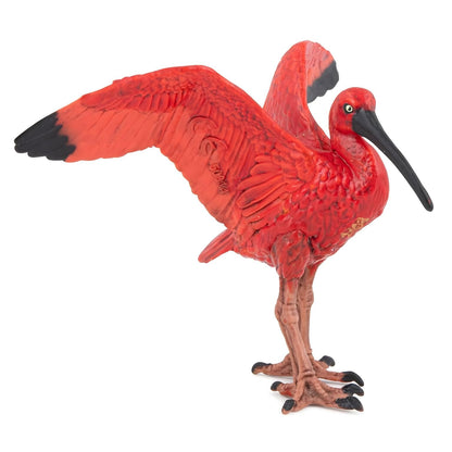 Figura de caucho Ibis escarlata de Brincatoys.