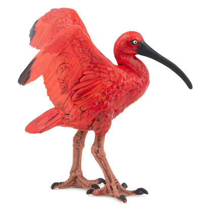 Figura de caucho Ibis escarlata de Brincatoys.