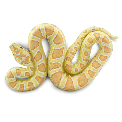 Figura de serpiente pitón birmana para colecciones de animales y juegos de simulación